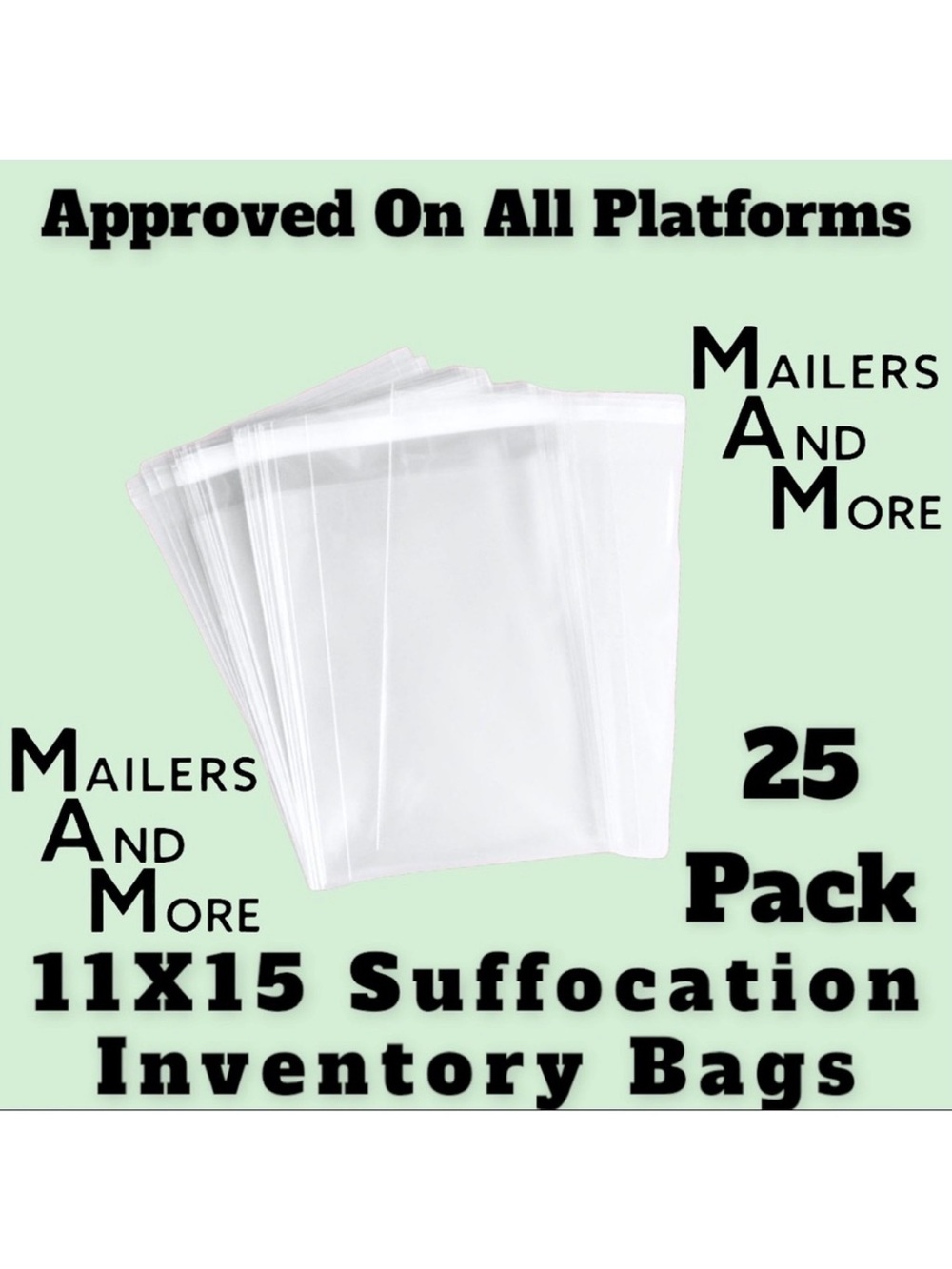25 11X15 Clear Self Adhesive Bag PRICE IS FIRM